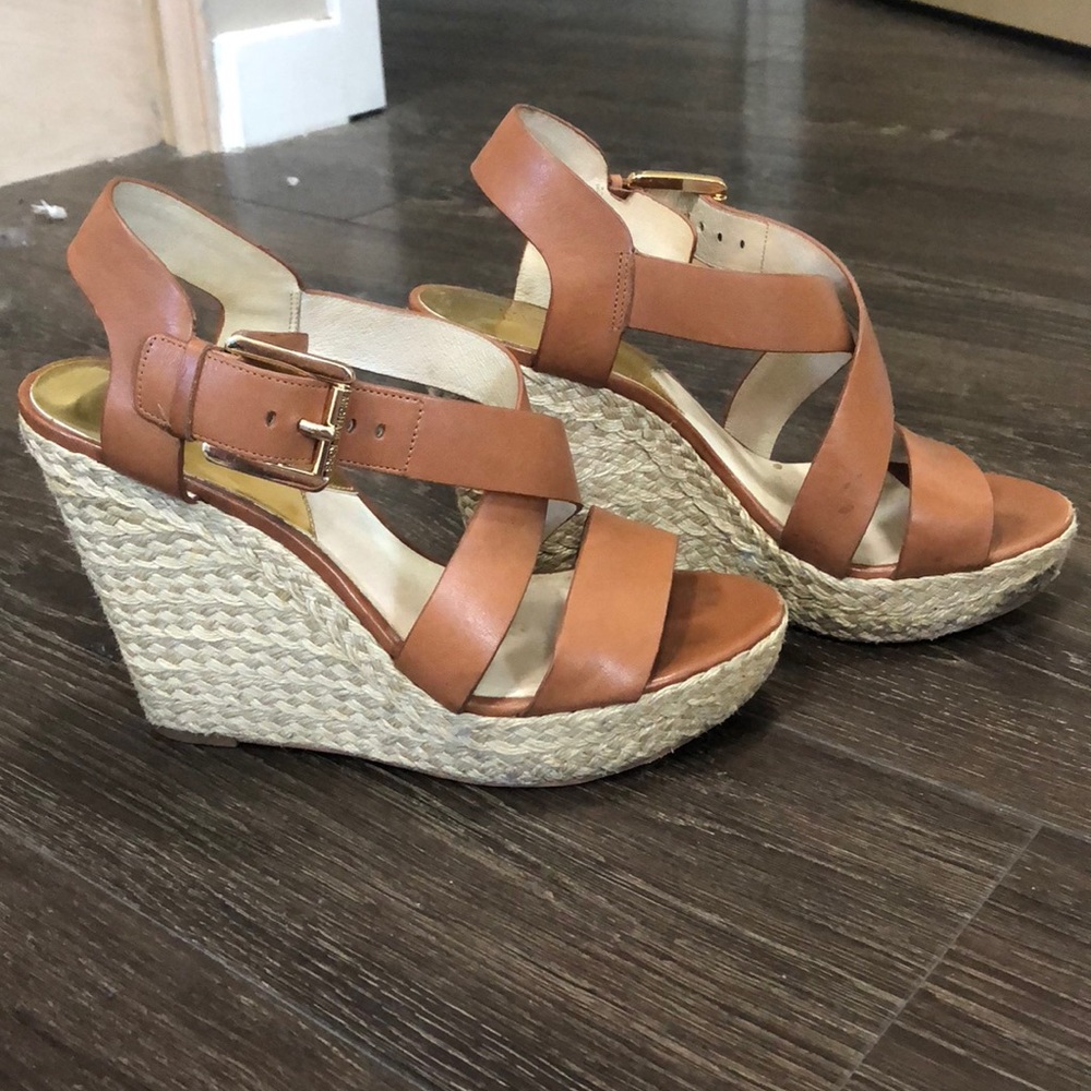Michael Kors Brown Wedges